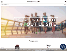 Tablet Screenshot of fitnessboutique.fr